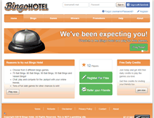 Tablet Screenshot of bingohotel.com